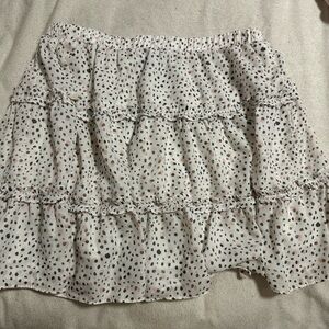 Princess Polly White and Pink Dotted Skirt